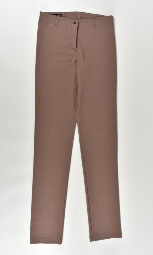 Prodloužené kalhoty dámské UOMO - světle hnědé