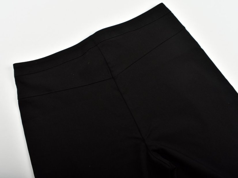 Dámské kalhoty UOMO  19750 slim fit - černé L34 - Velikost: EU44