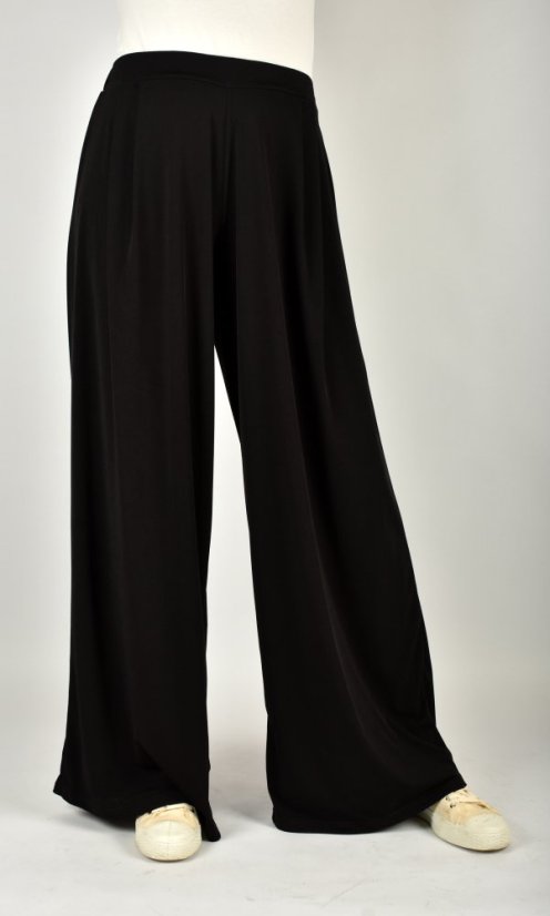 Široké letní kalhoty KELLY L34 - černé