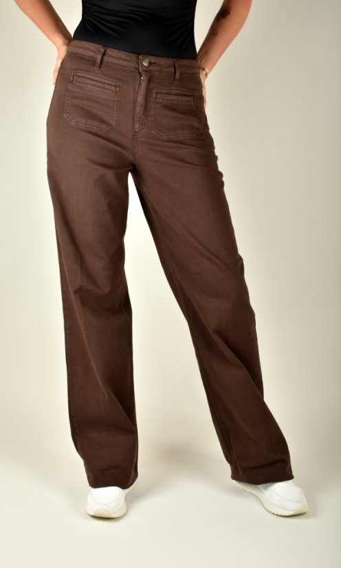 JUDY  023  Wide Leg Chocolate L38