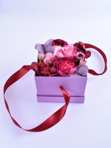 Květinová krabička "Purpurová touha"