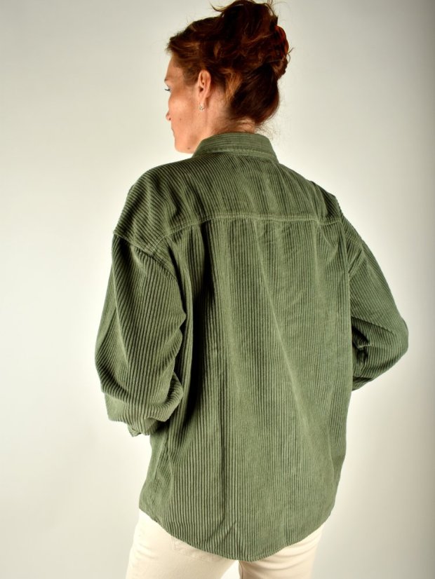 Manšestrová košile - zelená Agave Green