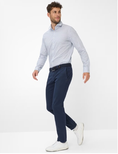 Pánské kalhoty FABIO  - tmavě modré L36 - Velikost: W33