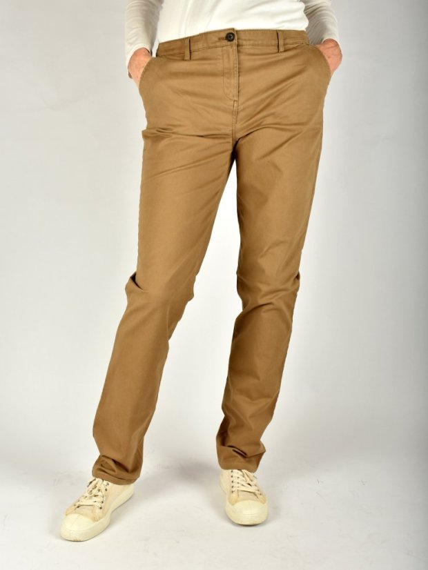 Dámské Chinos kalhoty LIBERTY Slim Fit L36 - camel