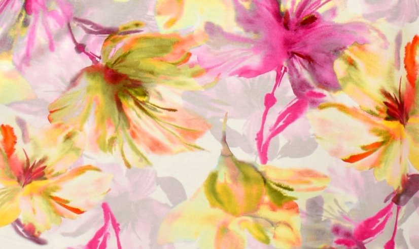 Dámské letní šaty šaty bez rukávů DENNY - pastelové květy - Velikost: M