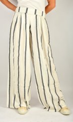 Široké letní kalhoty KELLY L34 - s pruhy