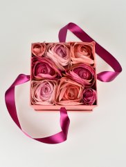 Květinová krabička "Růžové tajemství"