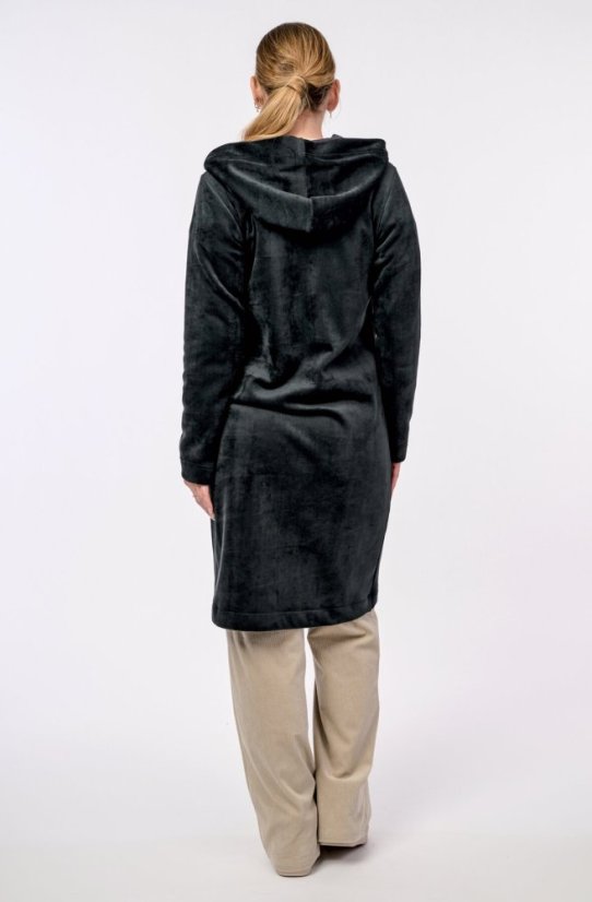 Dámský kabát DAGMARA - s kapucí - Velikost: XL