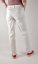 CORA - plátěné kalhoty džínového střihu - bílé L34 - Velikost: EU38