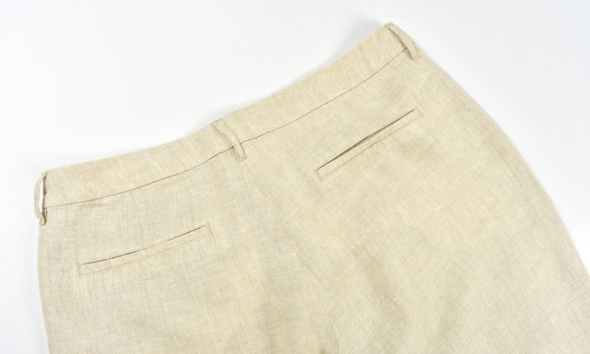 Široké dámské lněné kalhoty MIA 4275 Wide Leg L34 - Velikost: EU42