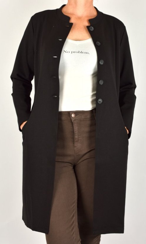 Lehký kabát FORLI Black - Velikost: EU42