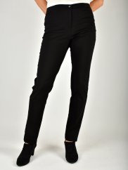 Dámské kalhoty UOMO  19750 slim fit - černé L36
