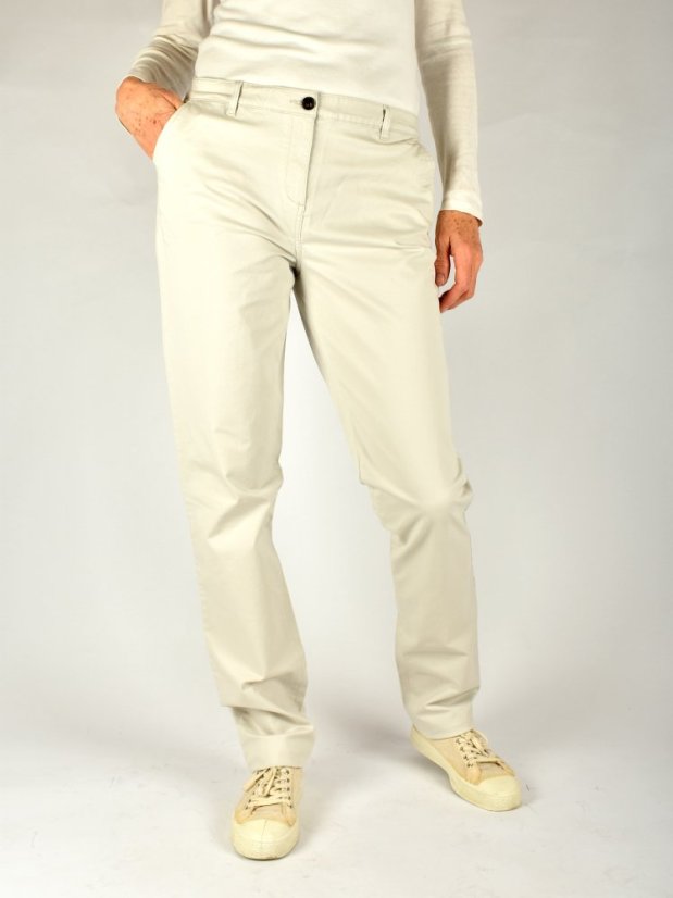 Dámské Chinos kalhoty LIBERTY Slim Fit L36 - světle béžové