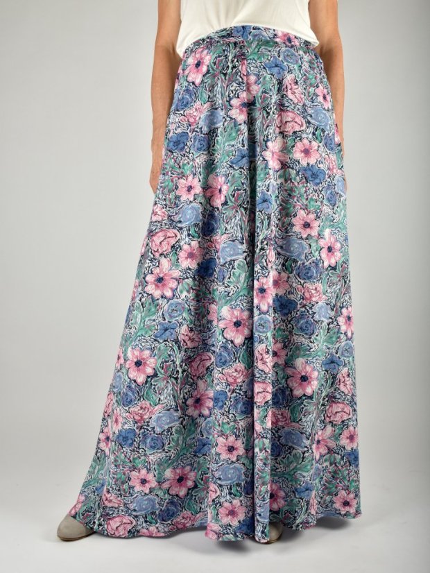 Letní maxi sukně ULRIKE - malované květy