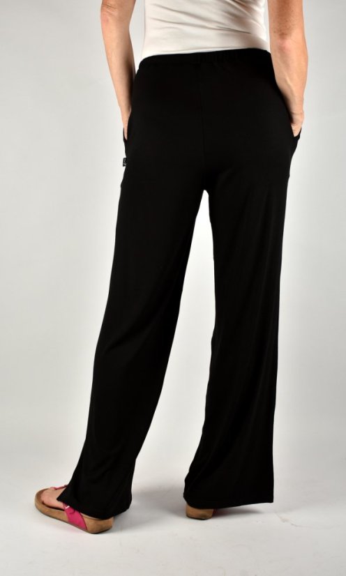 BERENIKA volné široké kalhoty - černé L36
