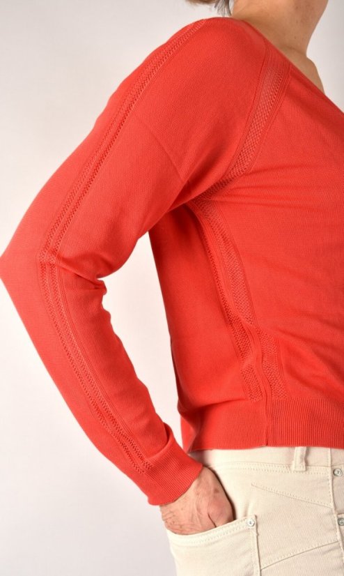 CORAL lehký svetřík s dlouhými rukávy - Velikost: EU44