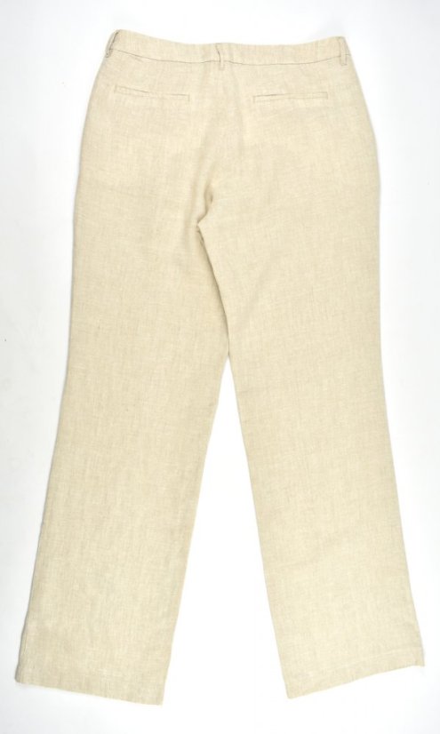 Široké dámské lněné kalhoty MIA 4275 Wide Leg L34 - Velikost: EU42