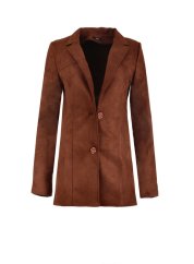 Dámské sako sportovního střihu - skořicové