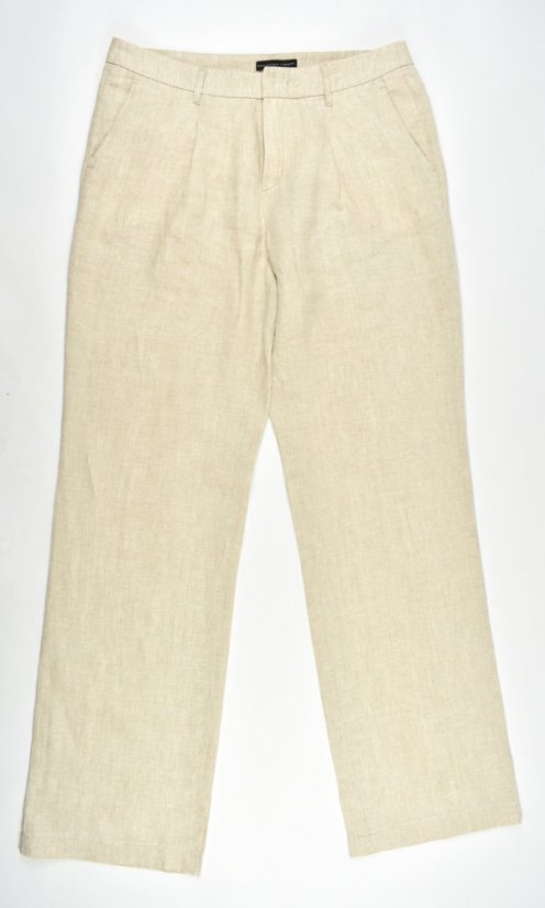 Široké dámské lněné kalhoty MIA 4275 Wide Leg L34 - Velikost: EU42