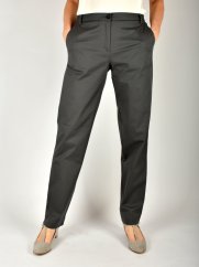 HÁTA dámské plátěné kalhoty s gumou D112537 - tmavě šedé L36