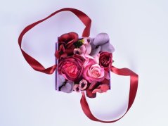 Květinová krabička "Purpurová touha"