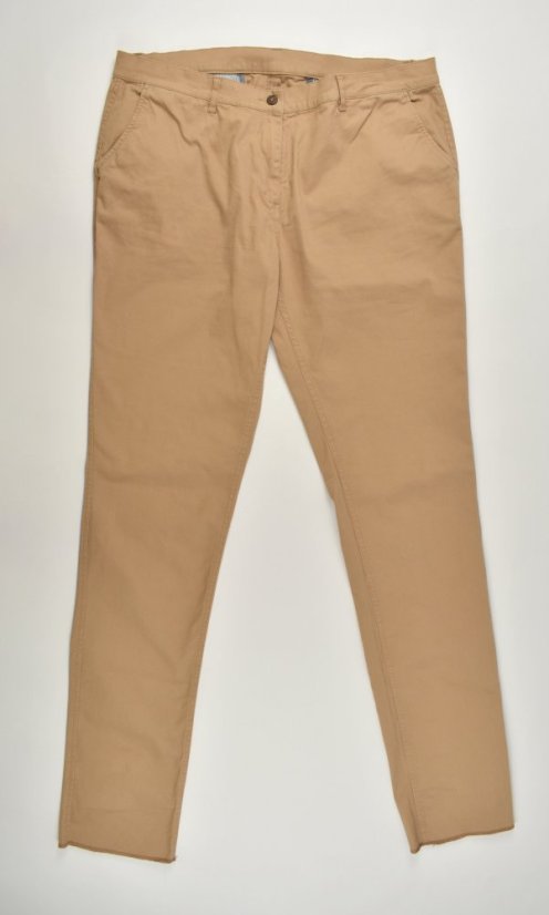 Dámské Chino kalhoty HOUSTON Slim Fit L36 - béžové - Velikost: EU52