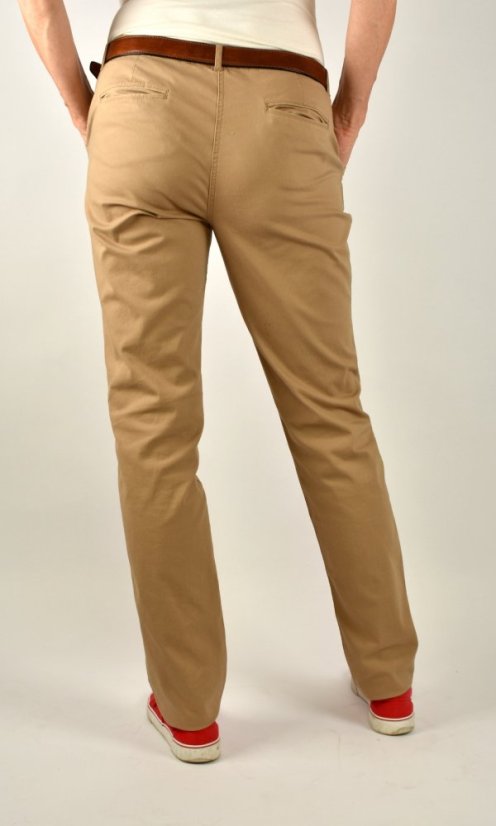 Dámské Chino kalhoty HOUSTON Slim Fit L36 - béžové - Velikost: EU46
