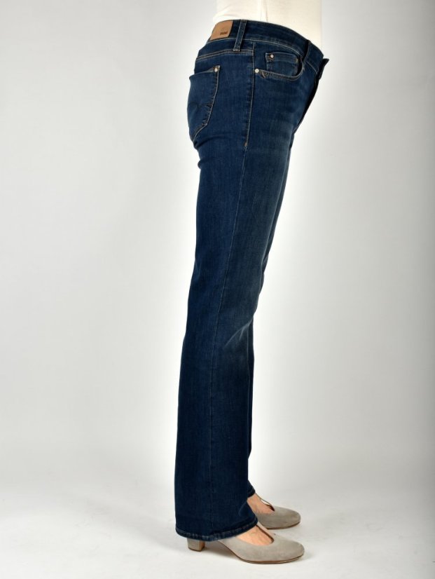 BELLA  Mid -Rise Dark Indigo Str L36 - Velikost: W31