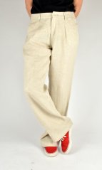 Široké dámské lněné kalhoty MIA 4275 Wide Leg L34