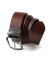 Pánský oboustranný kožený pásek 0446K-025 - hnědý/černý - Délka: 100