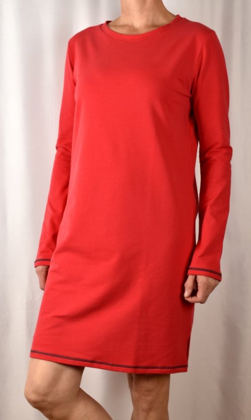 Noční košile ZUZANA - červená - Velikost: EU44