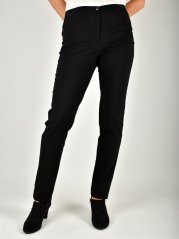 Dámské kalhoty UOMO  19750 slim fit - černé L36