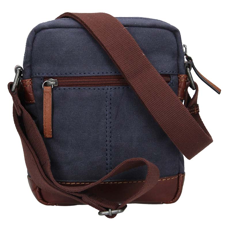 CROSS BODY dámská kombinovaná modrá a hnědá LA22409