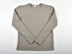 Pyžamové nebo domácí triko s dlouhým rukávem KAMIL - šedé