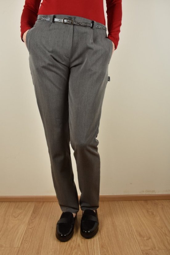 Šedé business kalhoty