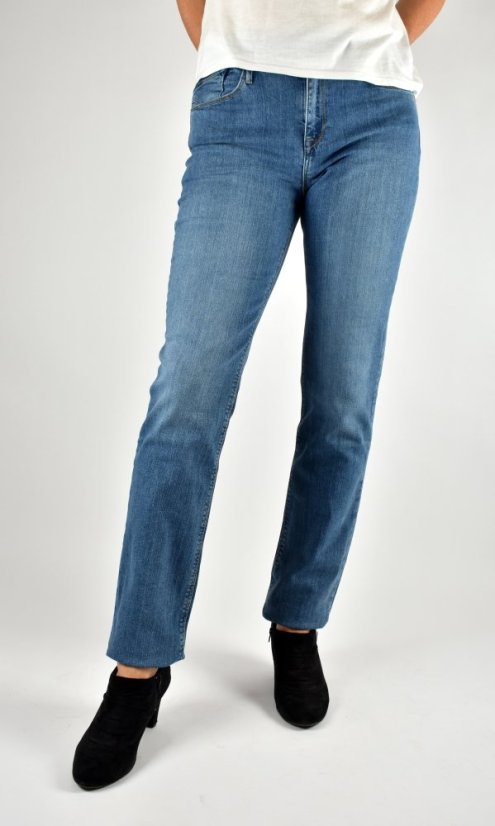 ROSE High Waist Mid Blue L34 - Velikost: W32