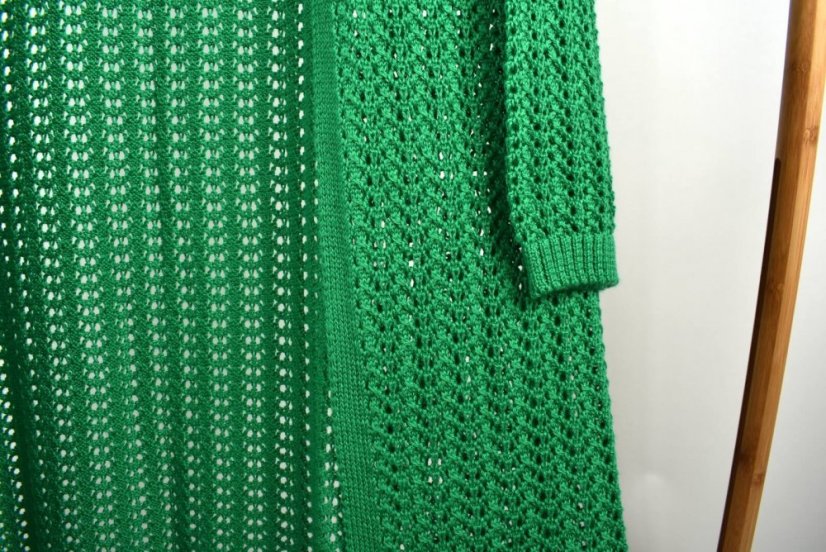Dlouhý pletený cardigan TOSCA - zelený