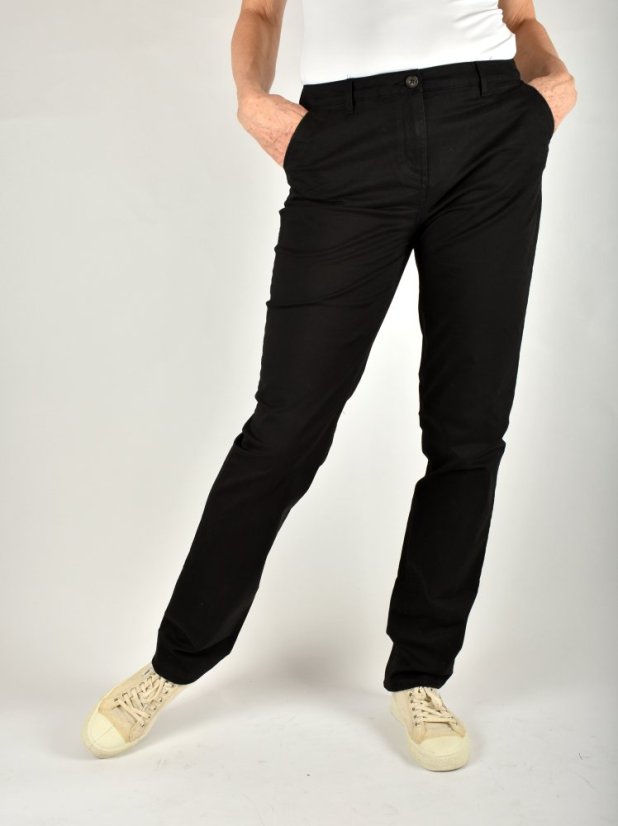 Dámské Chinos kalhoty LIBERTY Slim Fit L36 - černé