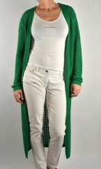 Dlouhý pletený cardigan TOSCA - zelený