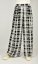 Široké letní kalhoty KELLY L34 - černobílý vzor - Velikost: EU38