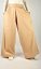 Široké letní kalhoty KELLY L34 - plátěné béžové - Velikost: EU38