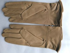 Dámské rukavice - prodloužené prsty, středně béžové 2073BZS