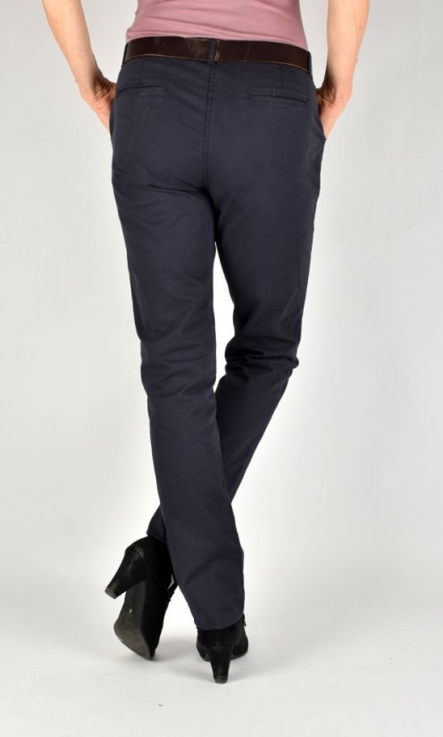 Dámské Chino kalhoty HOUSTON Slim Fit L36 - tmavě modré - Velikost: EU44