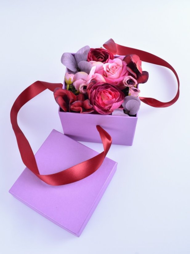 Květinová krabička "Purpurová touha"