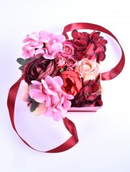 Květinová krabička "Karmínová vášeň"