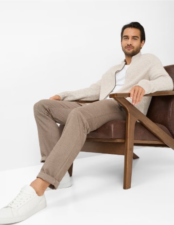 Pánské kalhoty CADIZ  - světle hnědé L38 - Velikost: W38