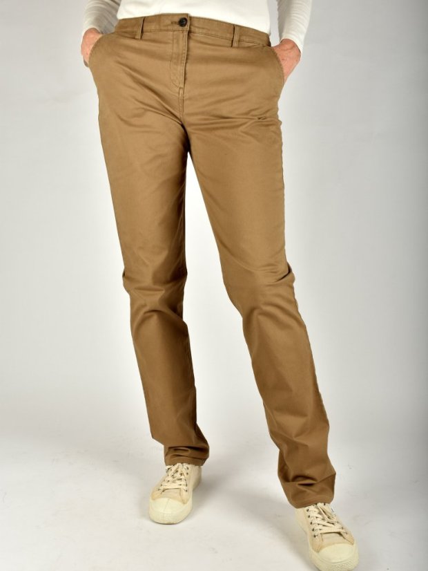 Dámské Chinos kalhoty LIBERTY Slim Fit L36 - camel